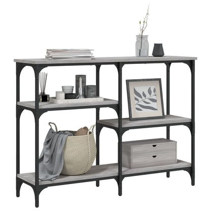 Console Table Grey Sonoma 102x29x75 cm Engineered Wood
