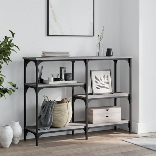 Console Table Grey Sonoma 102x29x75 cm Engineered Wood