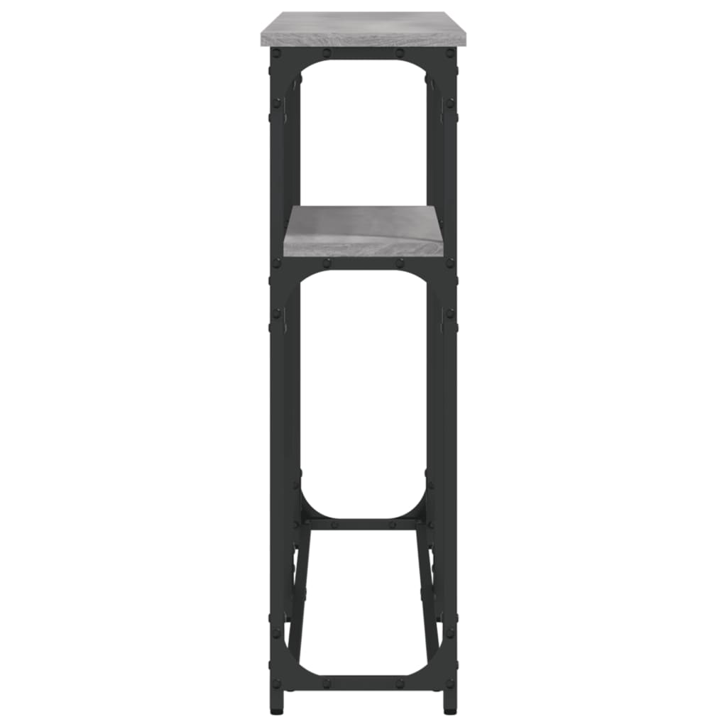 Console Table Grey Sonoma 145x22.5x75 cm Engineered Wood