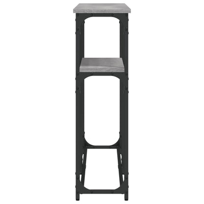 Console Table Grey Sonoma 145x22.5x75 cm Engineered Wood