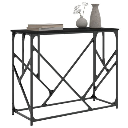 Console Table Black 100x40x80 cm Engineered Wood