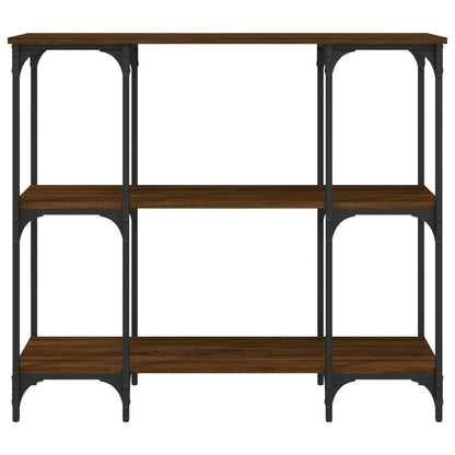 Console Table Brown Oak 102x35x90 cm Engineered Wood