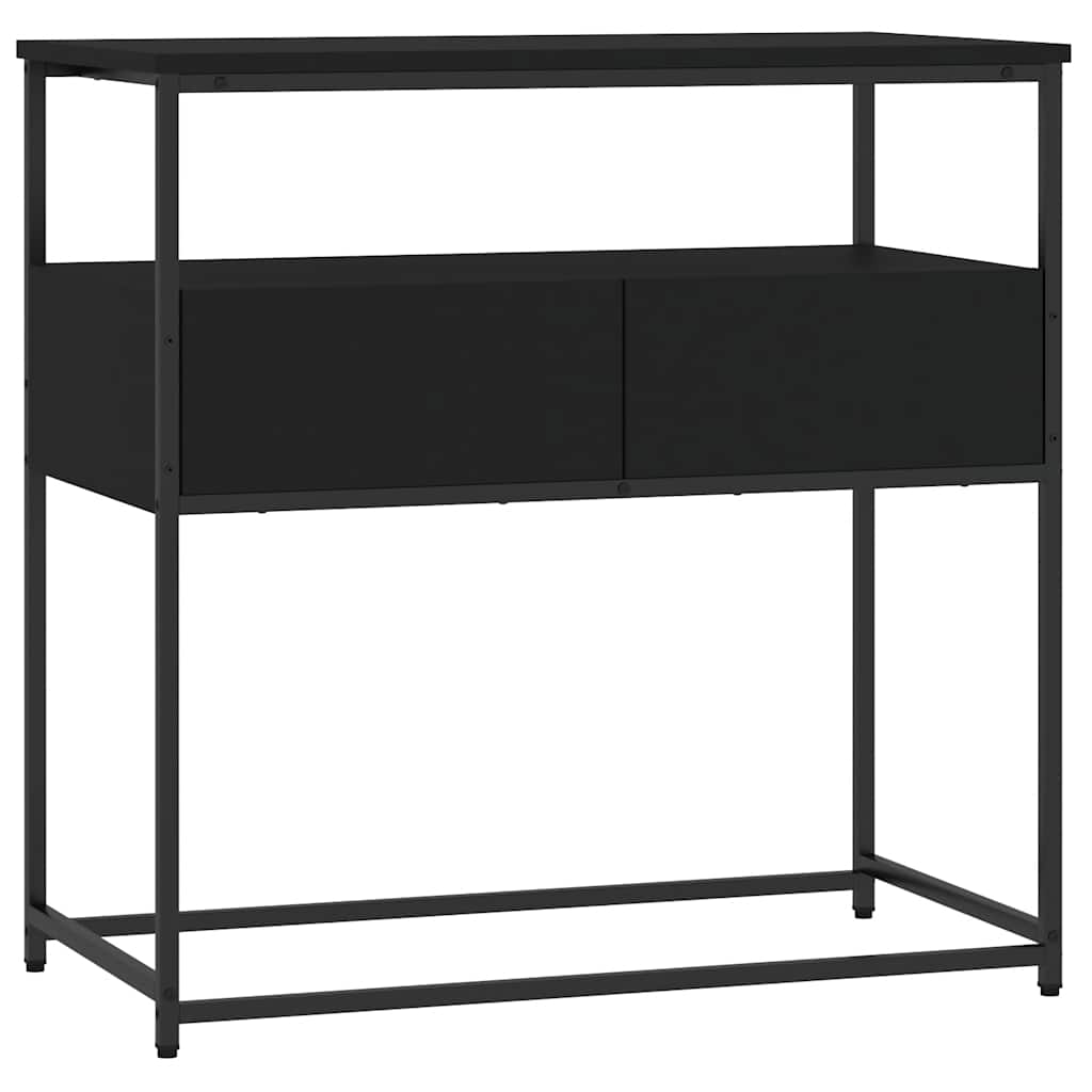 Console Table Black 75x40x75 cm Engineered Wood