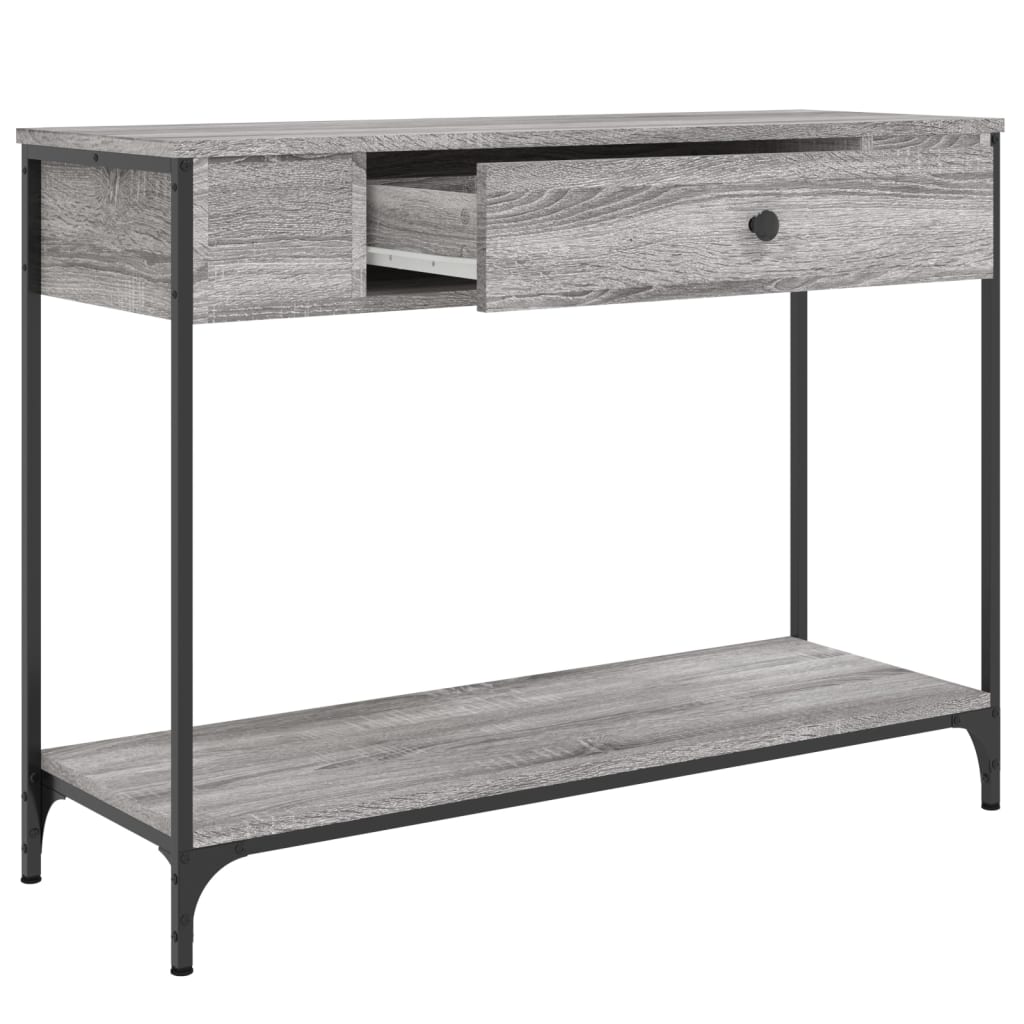 Console Table Grey Sonoma 100x34.5x75 cm Engineered Wood