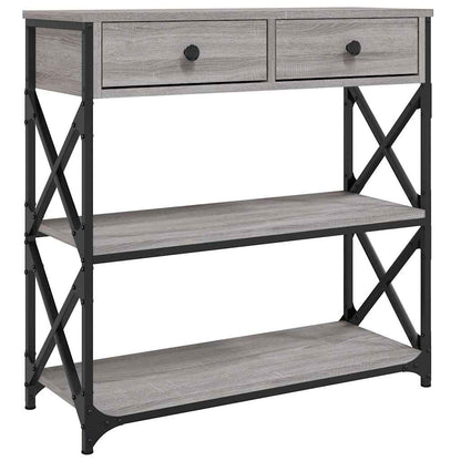 Console Table Grey Sonoma 75x28x75 cm Engineered Wood