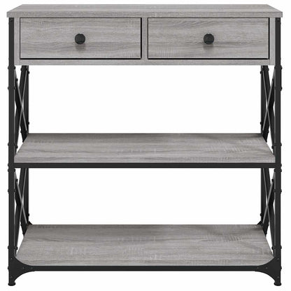 Console Table Grey Sonoma 75x28x75 cm Engineered Wood
