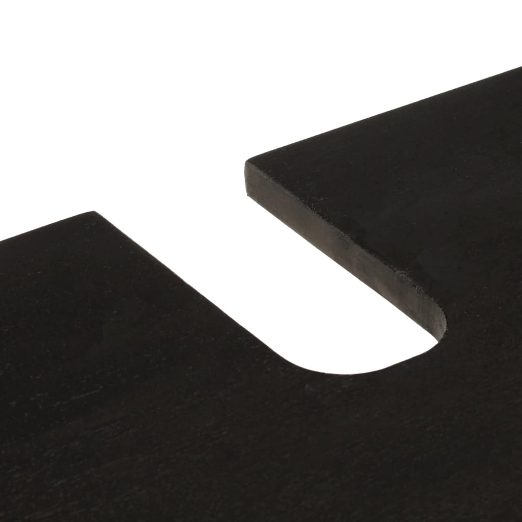 Bathroom Sink Cabinet Black 62x33x58 cm Solid Wood Mango
