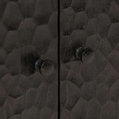 Bathroom Sink Cabinet Black 62x33x58 cm Solid Wood Mango