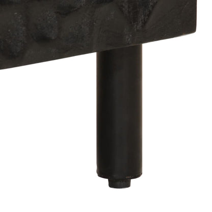 Bathroom Sink Cabinet Black 62x33x58 cm Solid Wood Mango