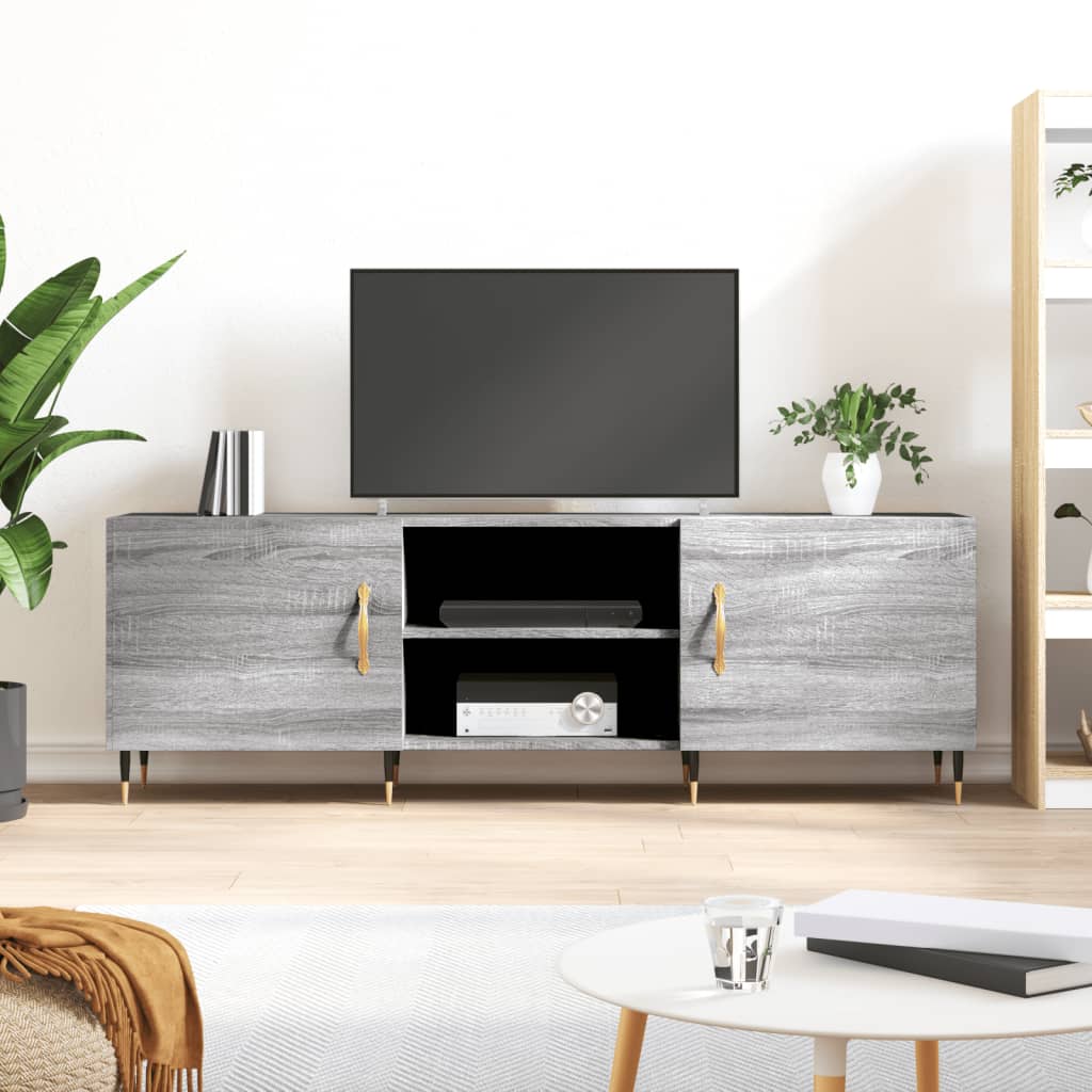 TV Cabinet Grey Sonoma 150x30x50 cm Engineered Wood