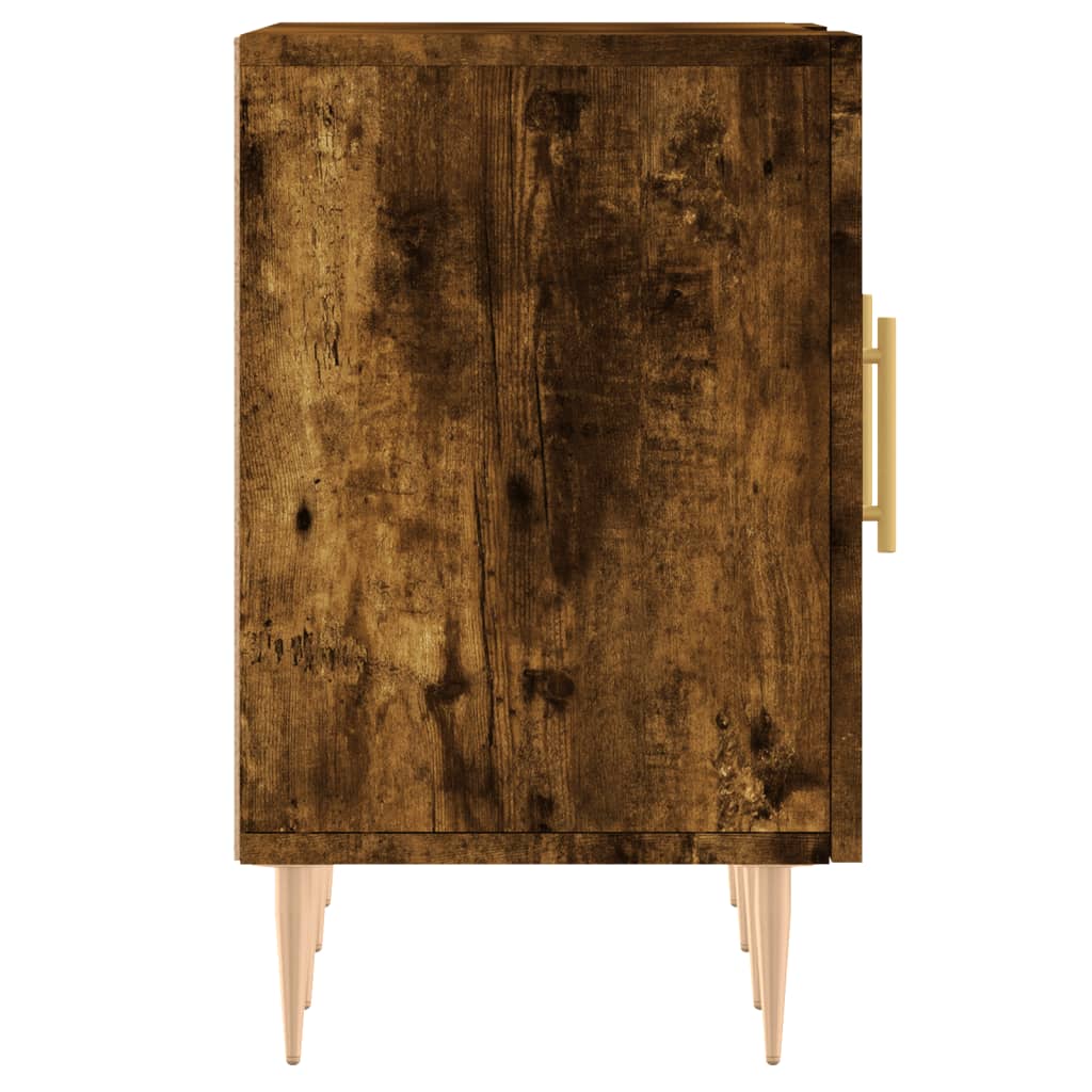 TV Cabinet Smoked Oak 150x30x50 cm Engineered Wood