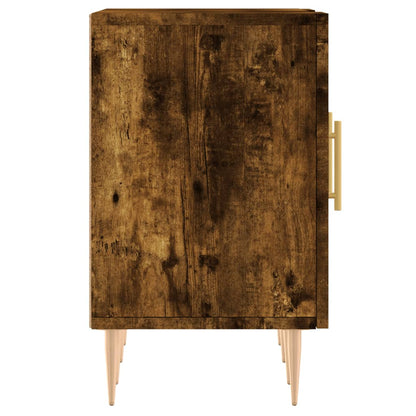 TV Cabinet Smoked Oak 150x30x50 cm Engineered Wood