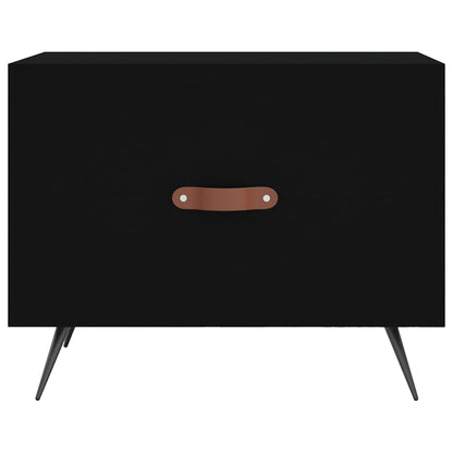 Coffee Tables 2 pcs Black 50x50x40 cm Engineered Wood