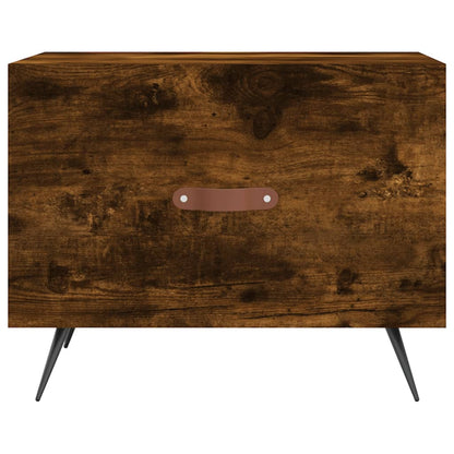 Coffee Tables 2 pcs Smoked Oak 50x50x40 cm Engineered Wood