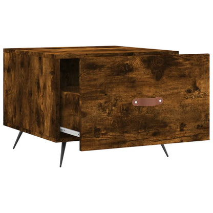 Coffee Tables 2 pcs Smoked Oak 50x50x40 cm Engineered Wood