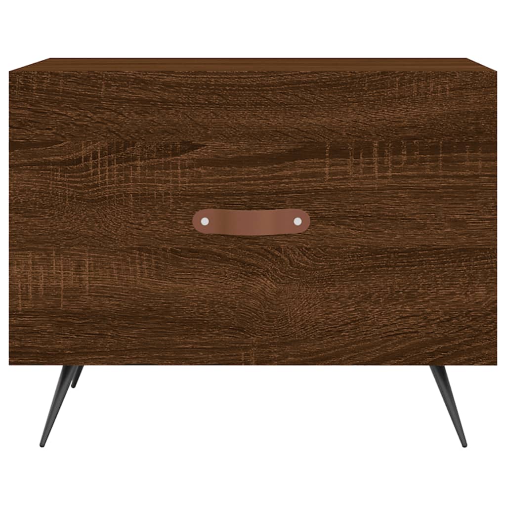 Coffee Tables 2 pcs Brown Oak 50x50x40 cm Engineered Wood