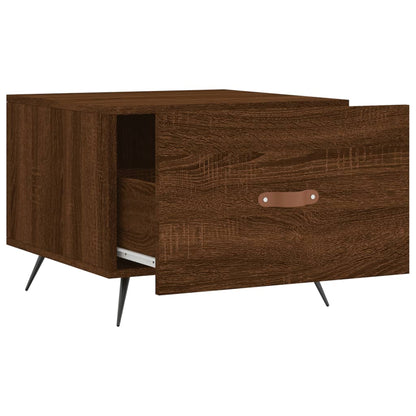 Coffee Tables 2 pcs Brown Oak 50x50x40 cm Engineered Wood