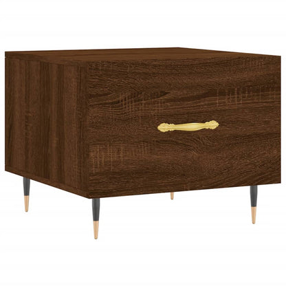 Coffee Tables 2 pcs Brown Oak 50x50x40 cm Engineered Wood