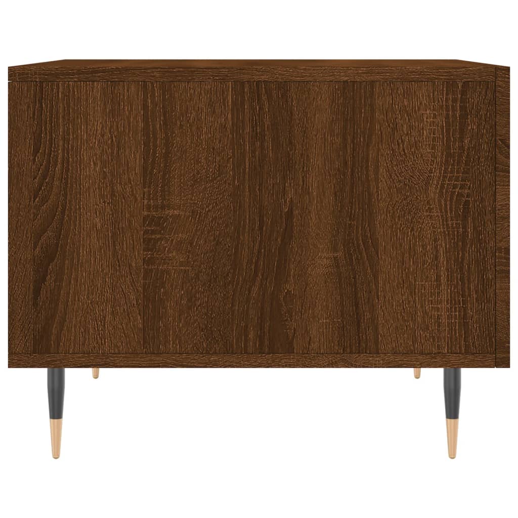 Coffee Tables 2 pcs Brown Oak 50x50x40 cm Engineered Wood