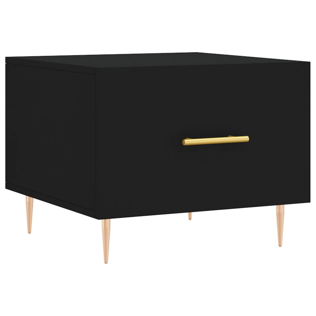 Coffee Tables 2 pcs Black 50x50x40 cm Engineered Wood