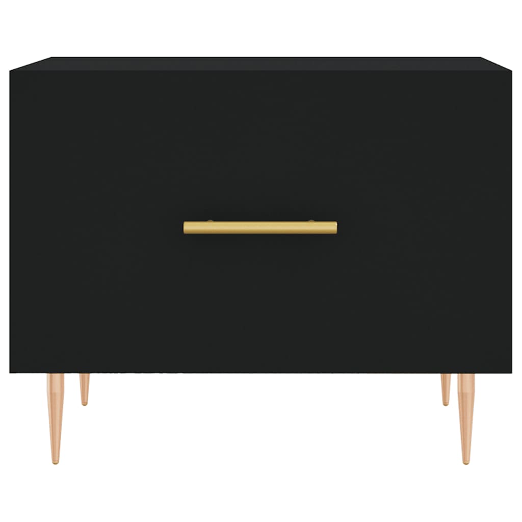 Coffee Tables 2 pcs Black 50x50x40 cm Engineered Wood