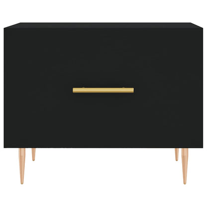 Coffee Tables 2 pcs Black 50x50x40 cm Engineered Wood