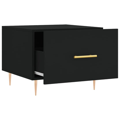Coffee Tables 2 pcs Black 50x50x40 cm Engineered Wood