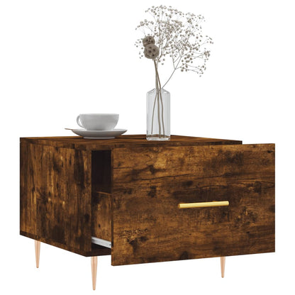 Coffee Tables 2 pcs Smoked Oak 50x50x40 cm Engineered Wood