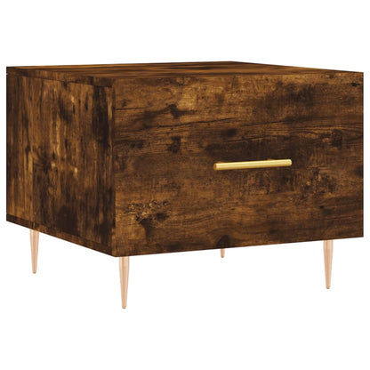 Coffee Tables 2 pcs Smoked Oak 50x50x40 cm Engineered Wood