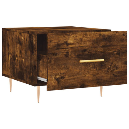 Coffee Tables 2 pcs Smoked Oak 50x50x40 cm Engineered Wood