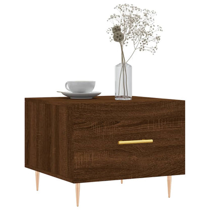 Coffee Tables 2 pcs Brown Oak 50x50x40 cm Engineered Wood