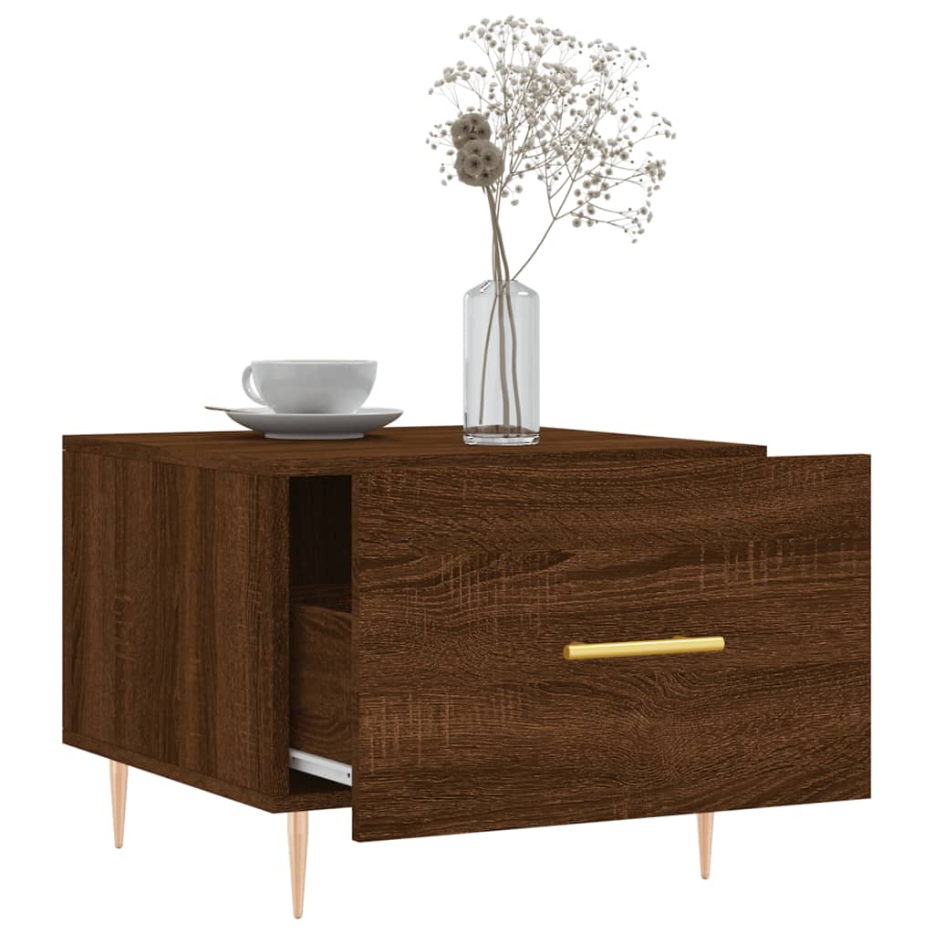 Coffee Tables 2 pcs Brown Oak 50x50x40 cm Engineered Wood