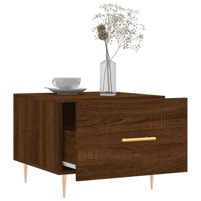 Coffee Tables 2 pcs Brown Oak 50x50x40 cm Engineered Wood