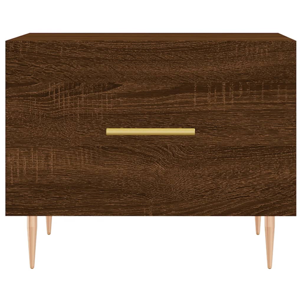 Coffee Tables 2 pcs Brown Oak 50x50x40 cm Engineered Wood