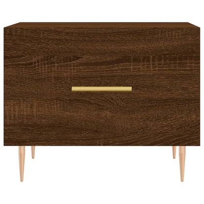 Coffee Tables 2 pcs Brown Oak 50x50x40 cm Engineered Wood
