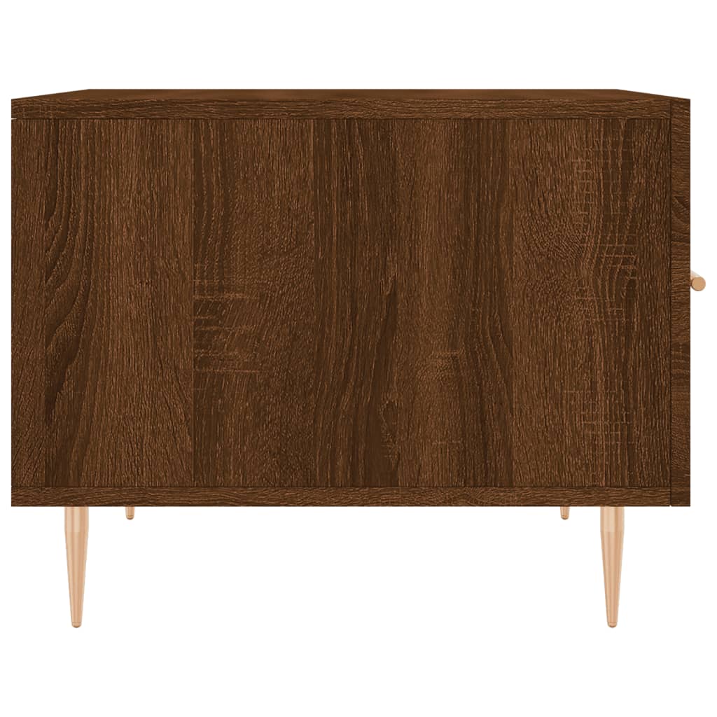 Coffee Tables 2 pcs Brown Oak 50x50x40 cm Engineered Wood