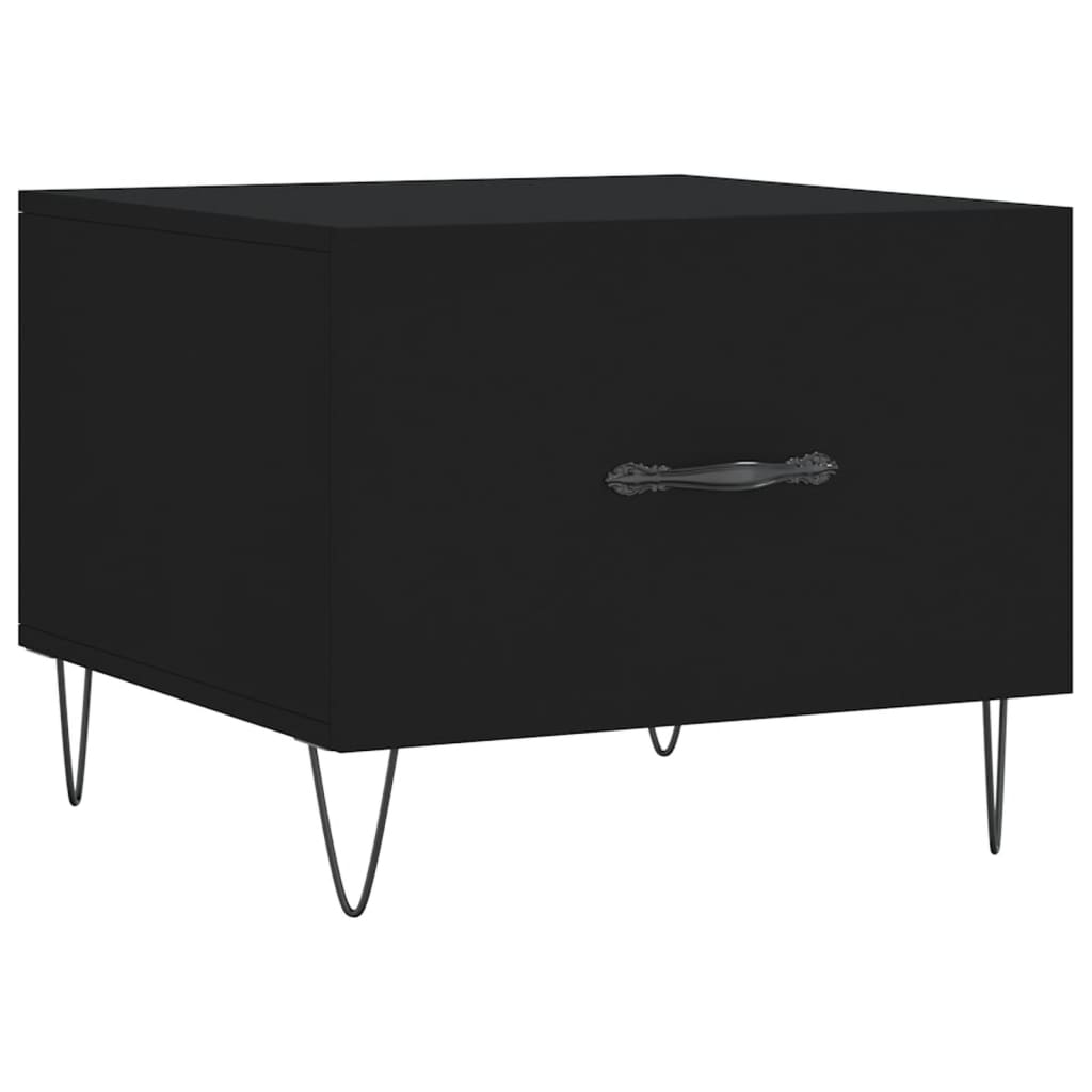 Coffee Tables 2 pcs Black 50x50x40 cm Engineered Wood