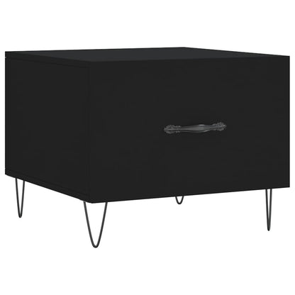Coffee Tables 2 pcs Black 50x50x40 cm Engineered Wood