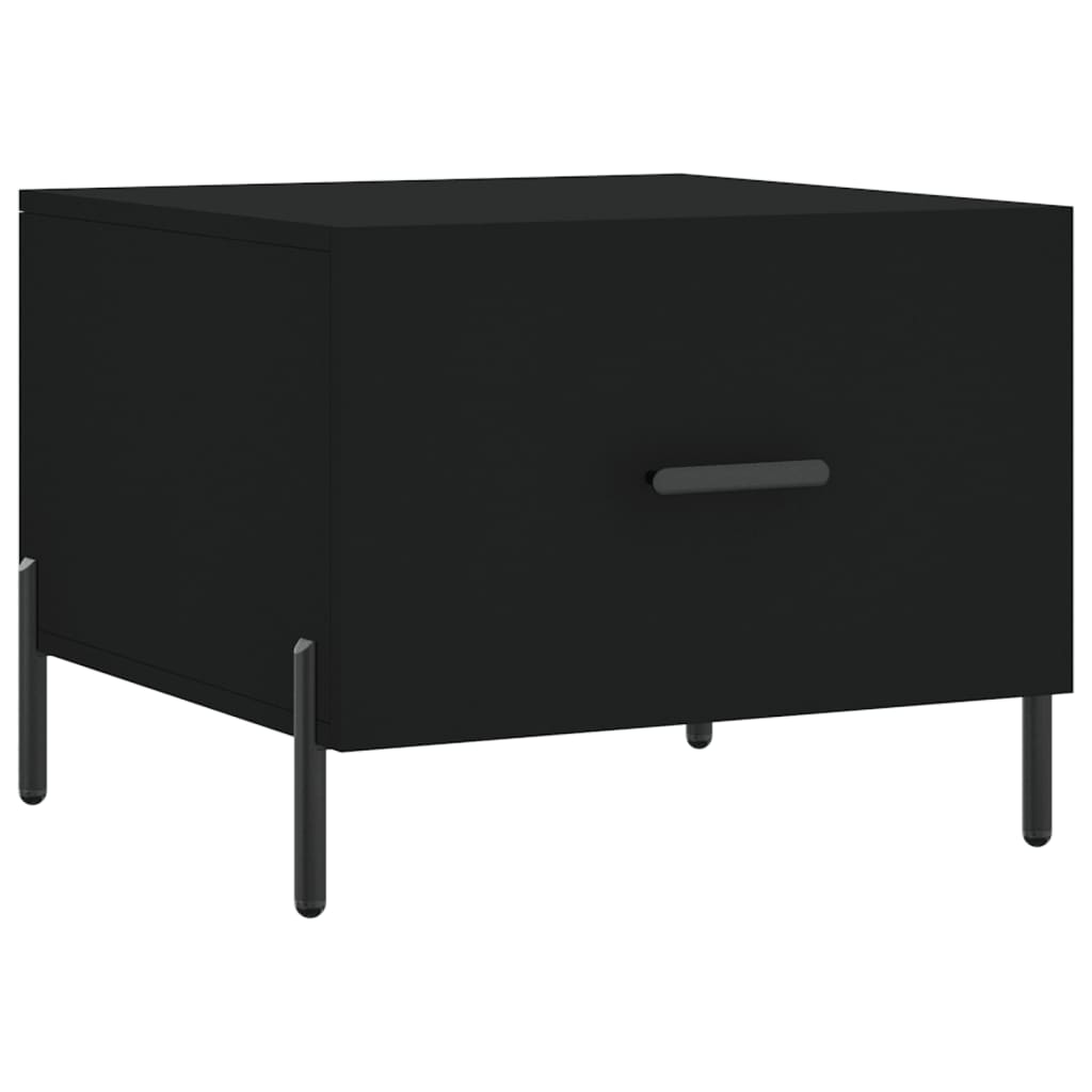 Coffee Tables 2 pcs Black 50x50x40 cm Engineered Wood