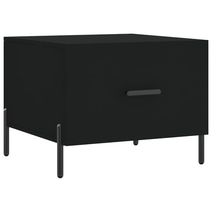 Coffee Tables 2 pcs Black 50x50x40 cm Engineered Wood