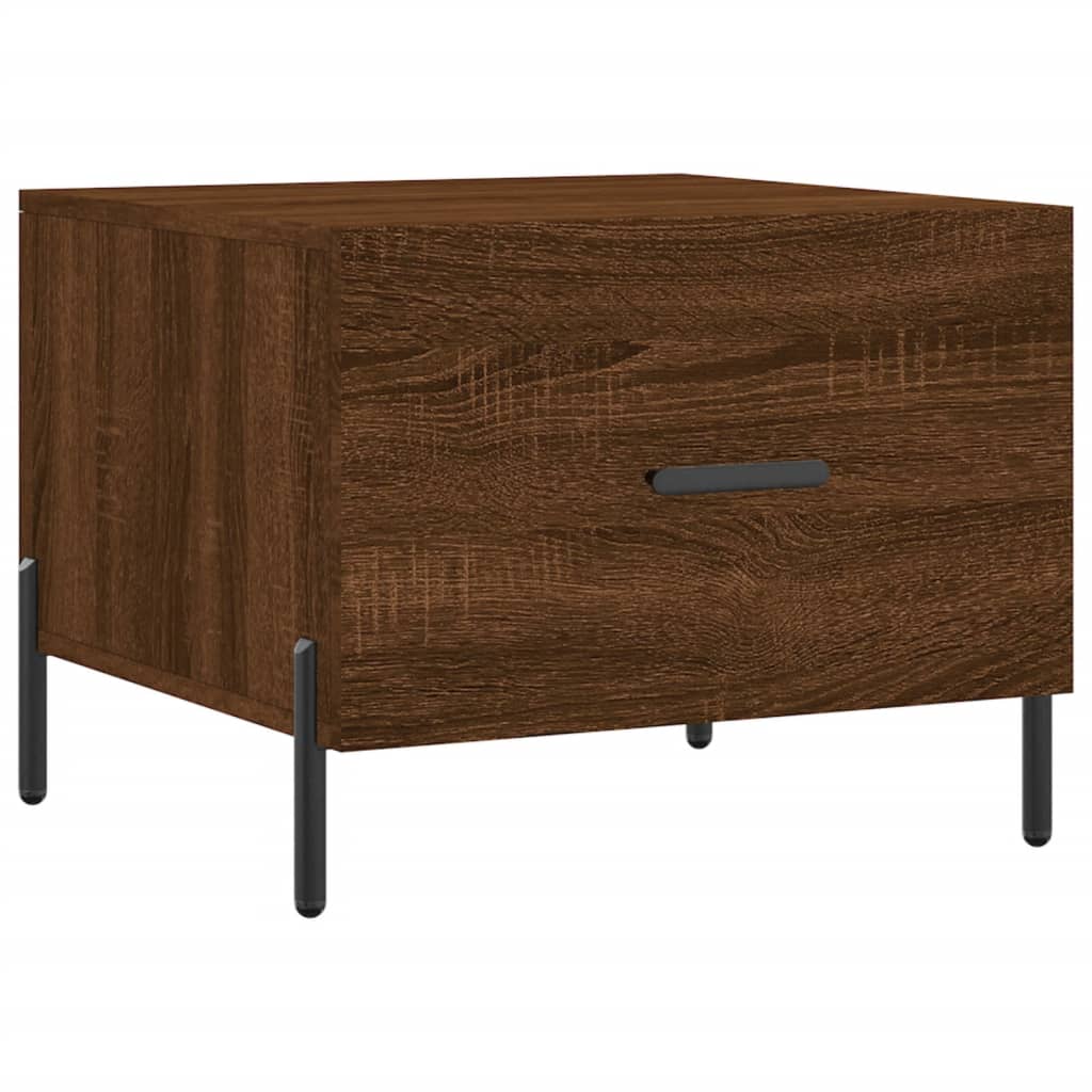 Coffee Tables 2 pcs Brown Oak 50x50x40 cm Engineered Wood