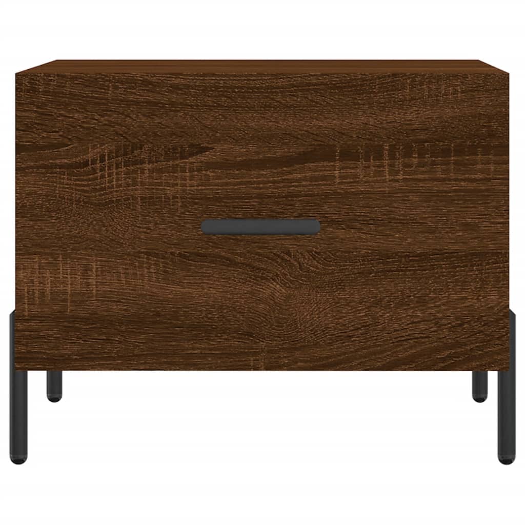Coffee Tables 2 pcs Brown Oak 50x50x40 cm Engineered Wood