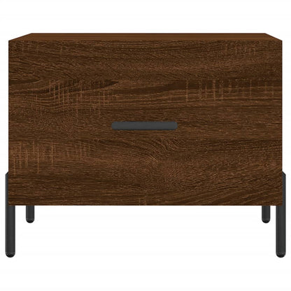 Coffee Tables 2 pcs Brown Oak 50x50x40 cm Engineered Wood