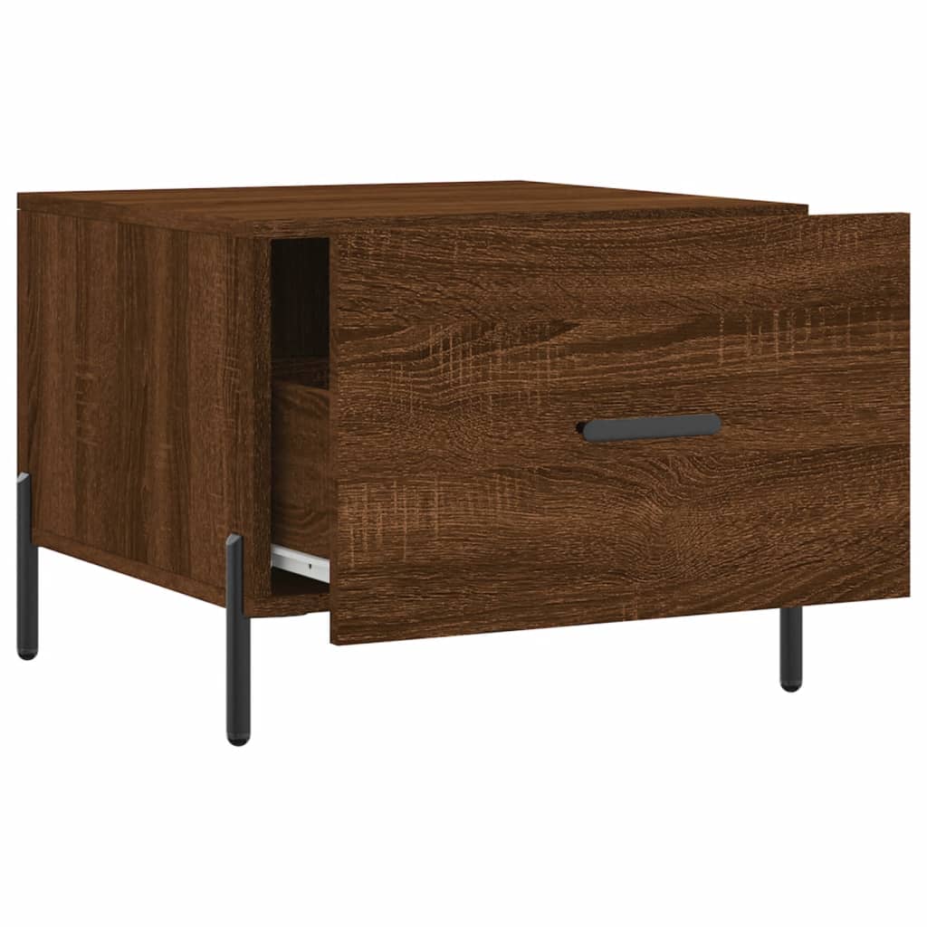 Coffee Tables 2 pcs Brown Oak 50x50x40 cm Engineered Wood