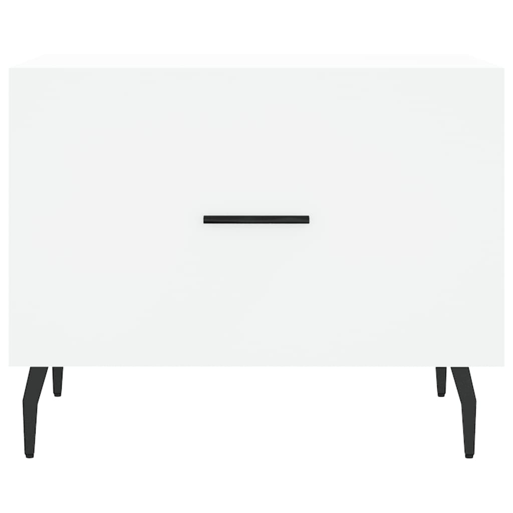 Coffee Tables 2 pcs White 50x50x40 cm Engineered Wood