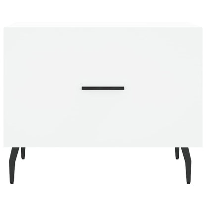 Coffee Tables 2 pcs White 50x50x40 cm Engineered Wood