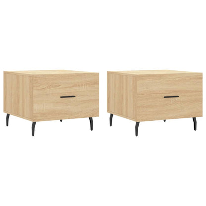 Coffee Tables 2 pcs Sonoma Oak 50x50x40 cm Engineered Wood
