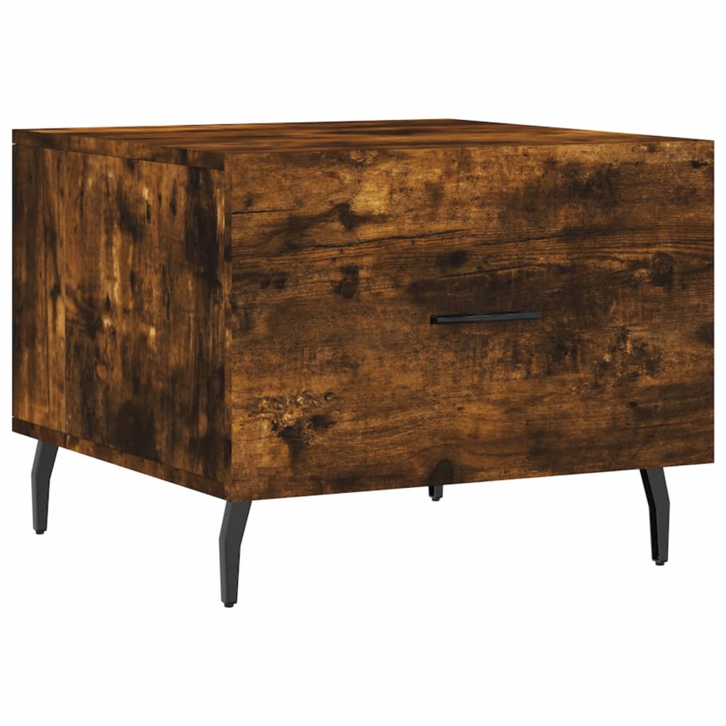 Coffee Tables 2 pcs Smoked Oak 50x50x40 cm Engineered Wood
