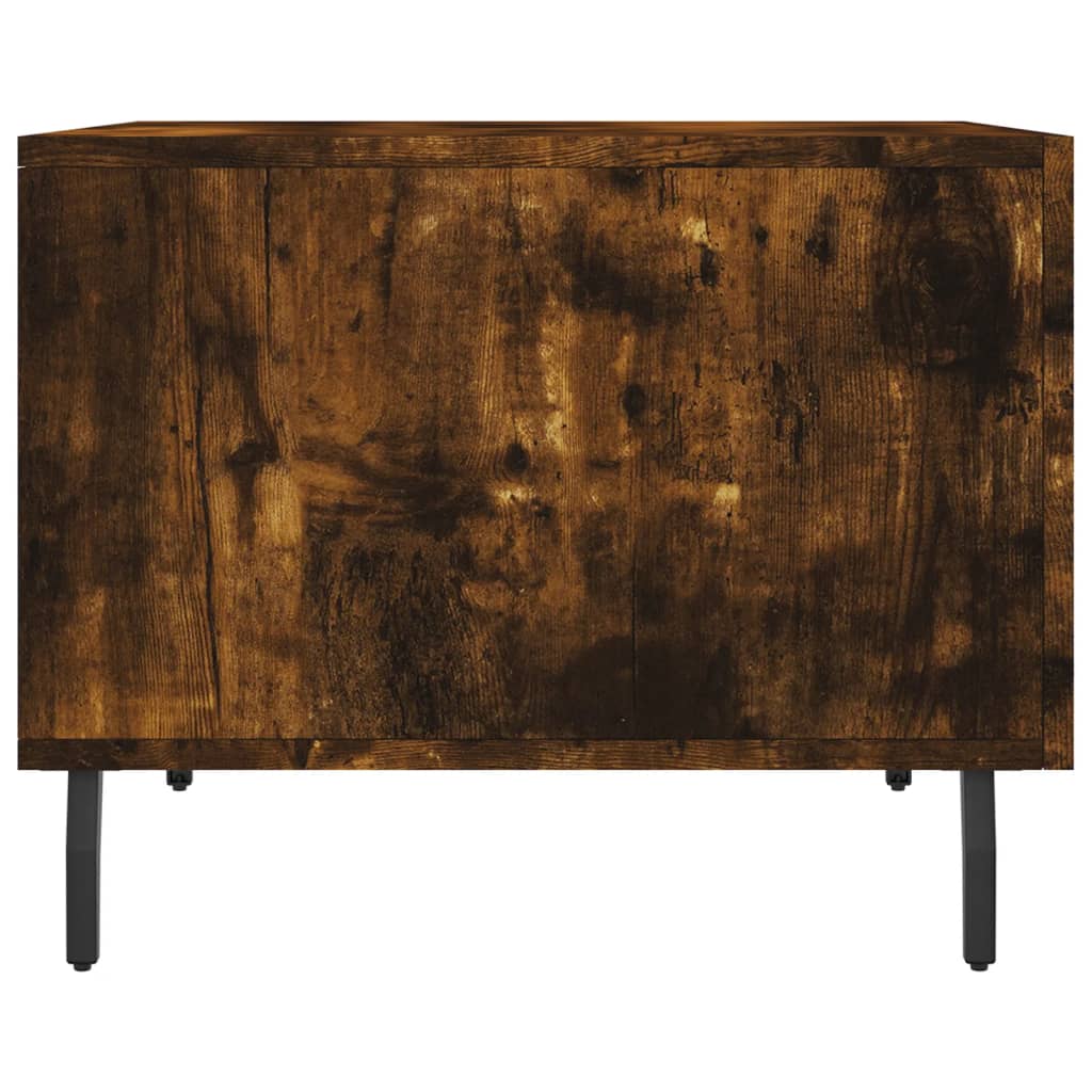 Coffee Tables 2 pcs Smoked Oak 50x50x40 cm Engineered Wood