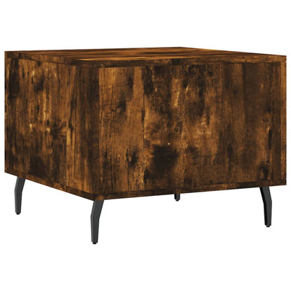 Coffee Tables 2 pcs Smoked Oak 50x50x40 cm Engineered Wood